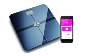 The Withings Smart Body Analyzer and the Withings Health Mate app track your fitness and health levels. (Image courtesy of Withings.)